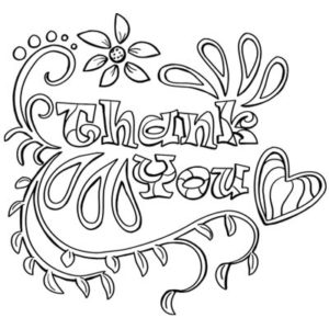 Thank you coloring page C0004