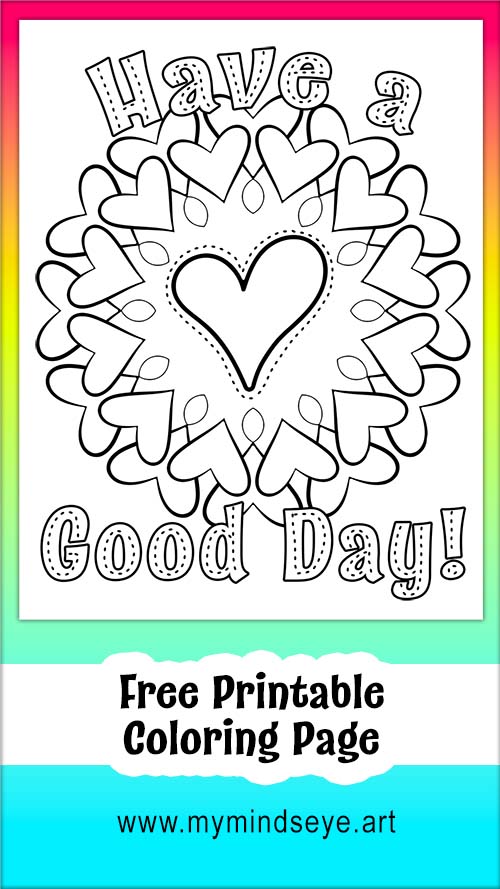 Have a Good Day coloring page