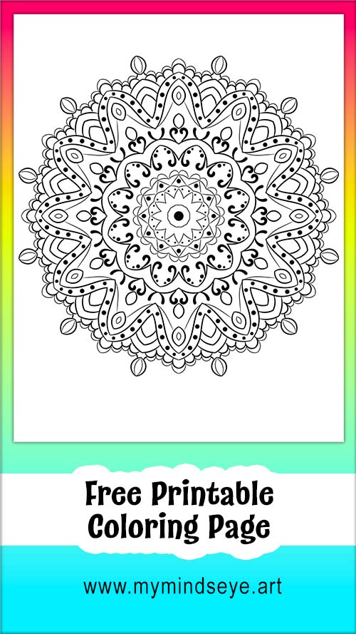 Mandala Coloring Page C0006