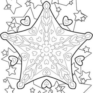 Lots of Stars Coloring Page