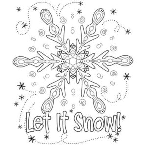 Let it Snow Coloring Page