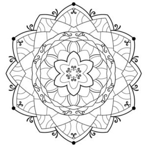 Mandala Coloring Page (C0014)