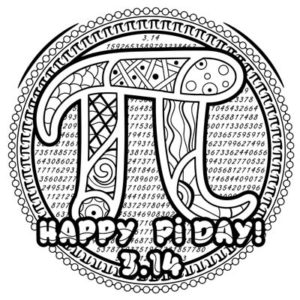 Pi Day Coloring Page