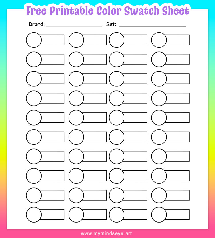 Free Color Swatch Chart (C0033)