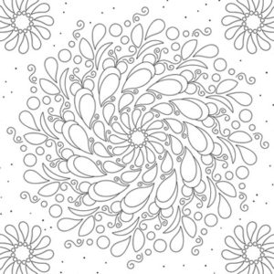 Swirly Mandala Coloring Page (C0039)