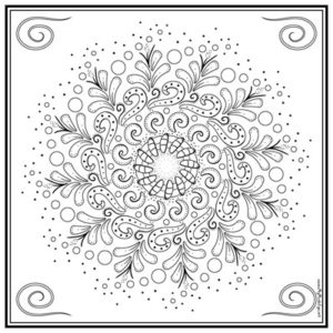 Mandala Coloring Page (C0042)