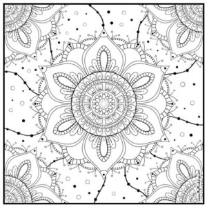 Mandala coloring page