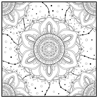 Mandala coloring page