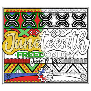 Juneteenth Freedom Day Coloring Page