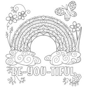 Rainbow Coloring Page (C0066)