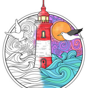 Lighthouse Coloring Page (C0068)