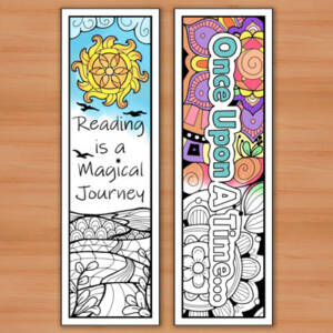 Printable Coloring Bookmarks (C0069)