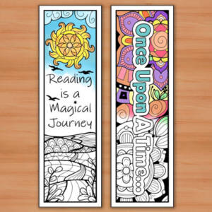 Printable Coloring Bookmarks