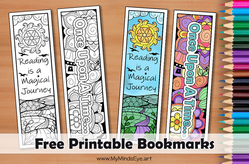 Free printable bookmarks coloring page.