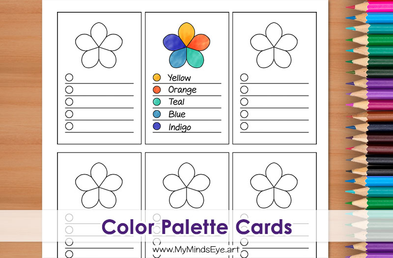 Image of color combo palette cards