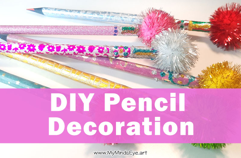 Image of decorated pencils