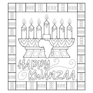 Happy Kwanzaa Coloring Page (C0076)
