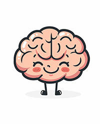 Image of a happy brain