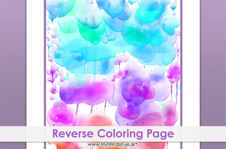 Free Reverse Coloring Page: No more coloring inside the lines!
