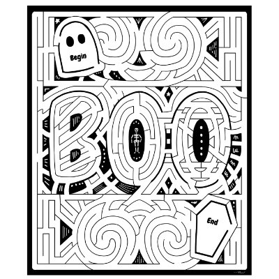 Boo! A Spooky Maze!